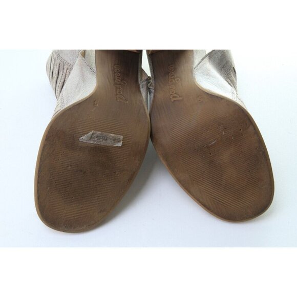 Paul Green Cayenne Peep Toe Bootie Boot Silver Heeled Zip UK 5 / US 7.5 - Picture 13 of 14